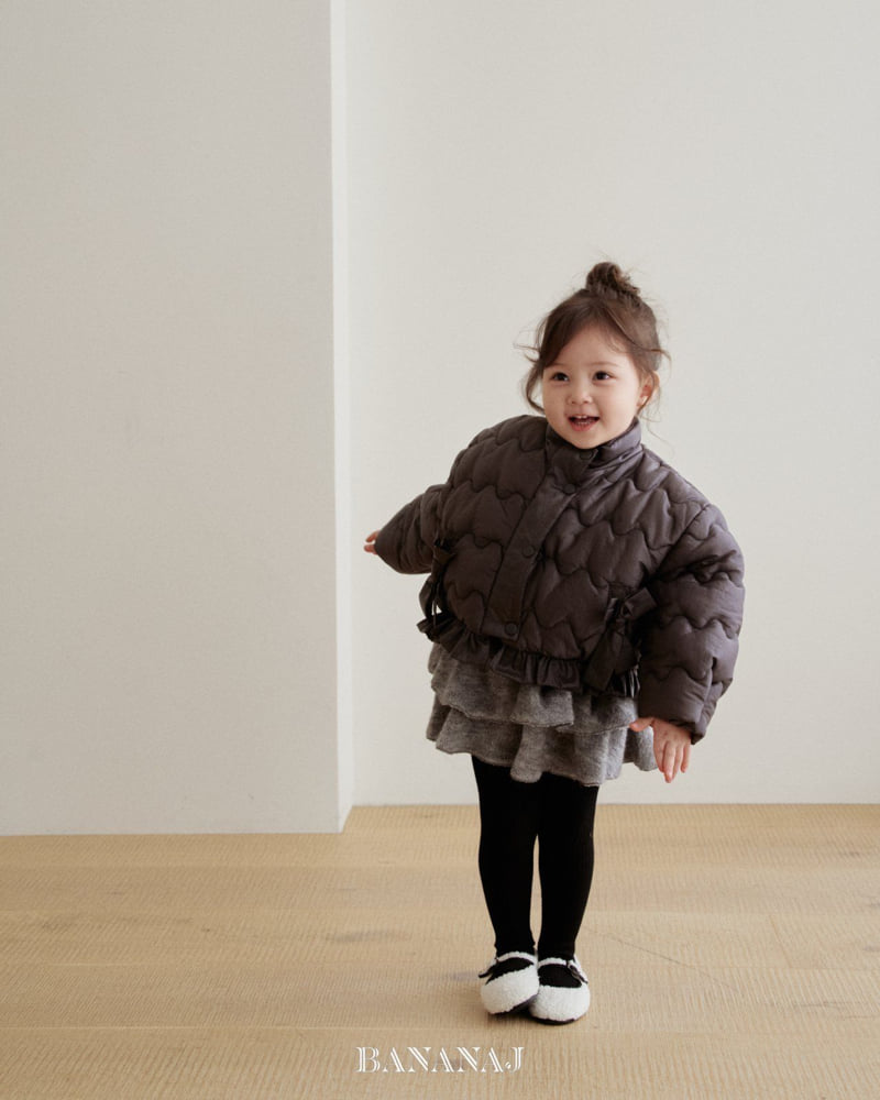 Banana J - Korean Children Fashion - #Kfashion4kids - Ribbon Wave Padded Jacket - 11