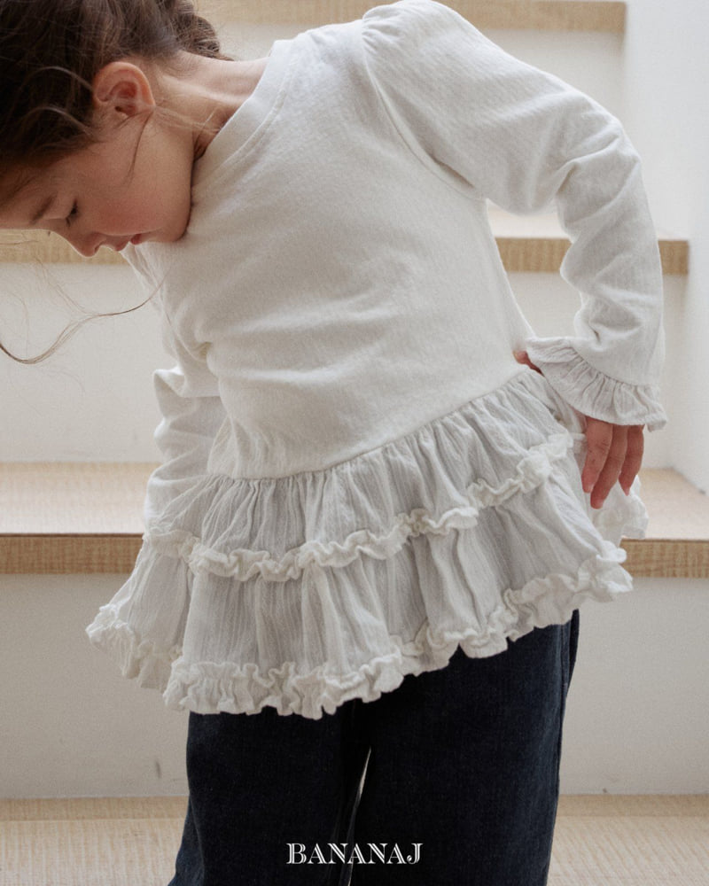 Banana J - Korean Children Fashion - #Kfashion4kids - Ruffle Frill Tee - 8