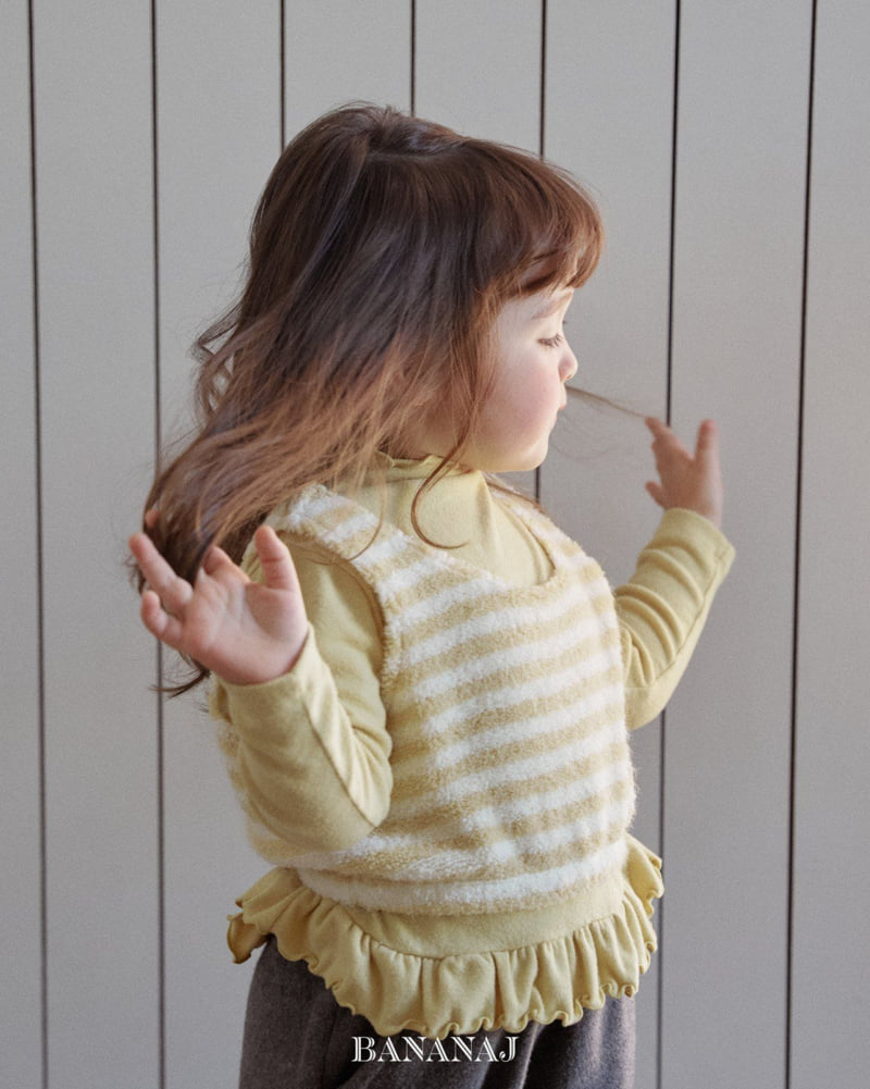 Banana J - Korean Children Fashion - #childofig - Fluffy Stripe Top - 8