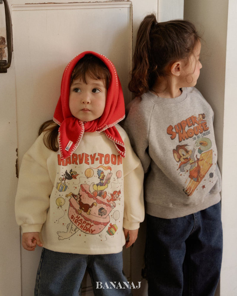 Banana J - Korean Children Fashion - #stylishchildhood - Happy Toon Long Sleeve Tee - 4