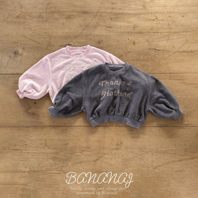 Banana J - Korean Children Fashion - #childofig - Thanks For Sweatshirt