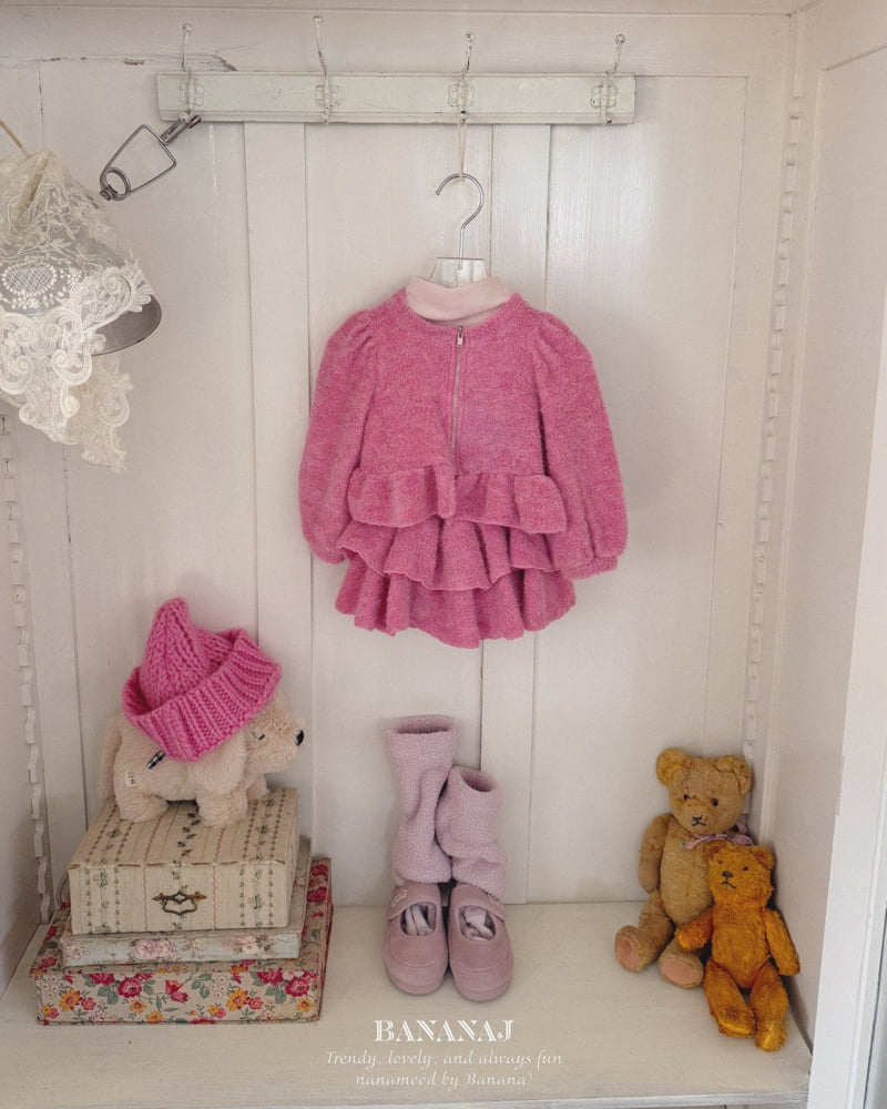 Banana J - Korean Children Fashion - #childrensboutique - Moeli Zip-Up Cardigan - 3