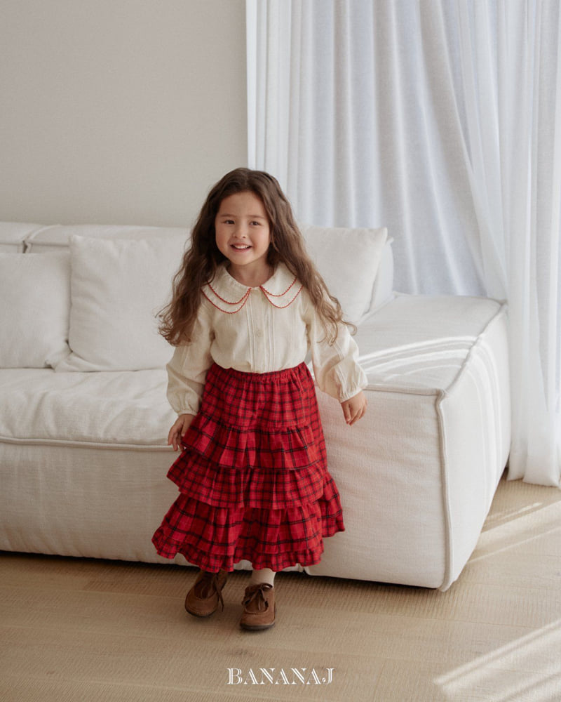Banana J - Korean Children Fashion - #childrensboutique - Latte Blouse - 10