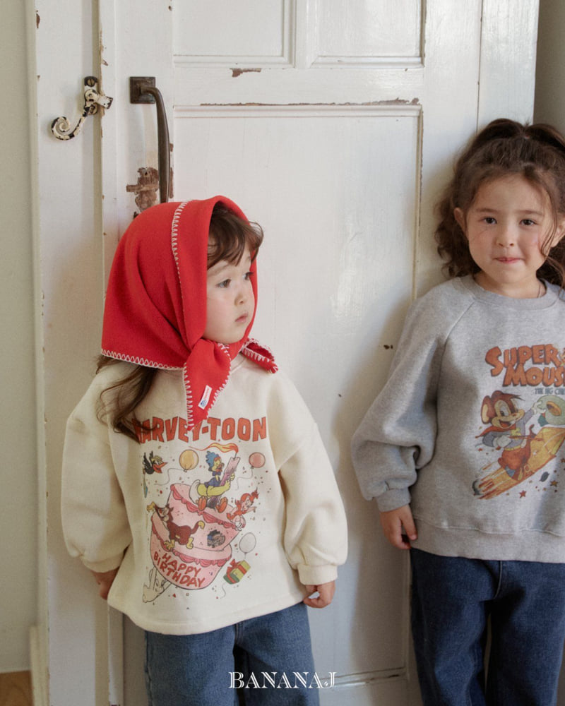 Banana J - Korean Children Fashion - #childrensboutique - Happy Toon Long Sleeve Tee - 5