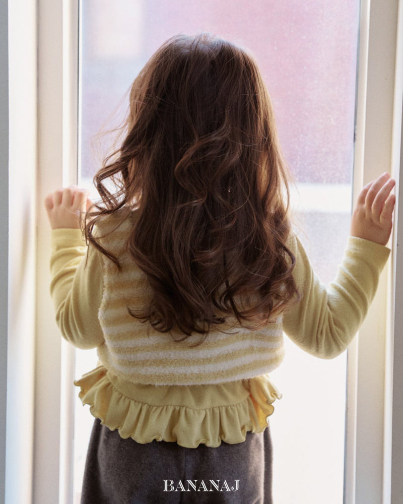 Banana J - Korean Children Fashion - #designkidswear - Fluffy Stripe Top - 10