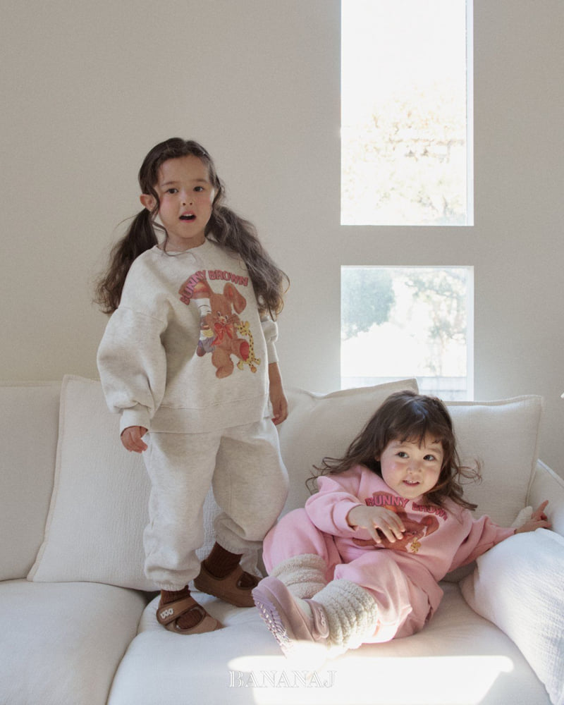 Banana J - Korean Children Fashion - #designkidswear - Bunny Top Bottom Set - 8