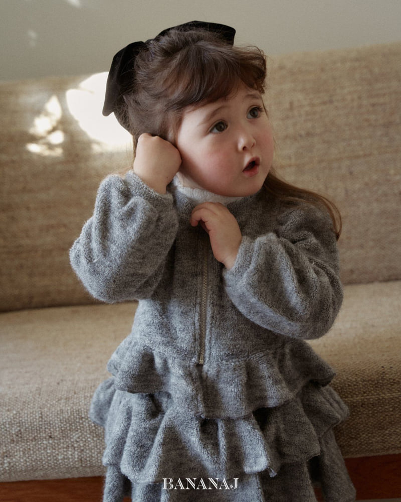 Banana J - Korean Children Fashion - #discoveringself - Moeli Zip-Up Cardigan - 5