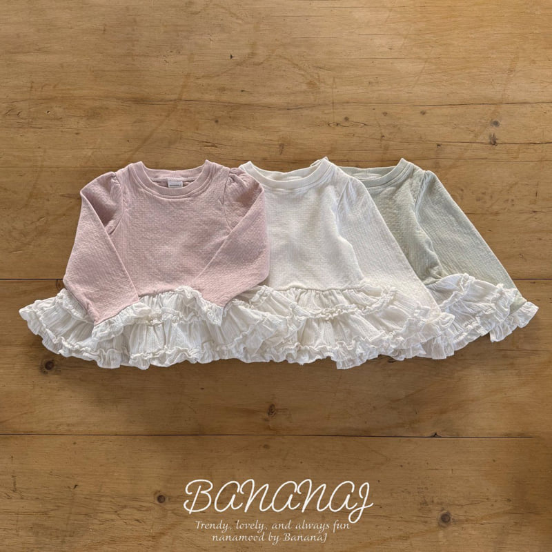 Banana J - Korean Children Fashion - #discoveringself - Ruffle Frill Tee - 3