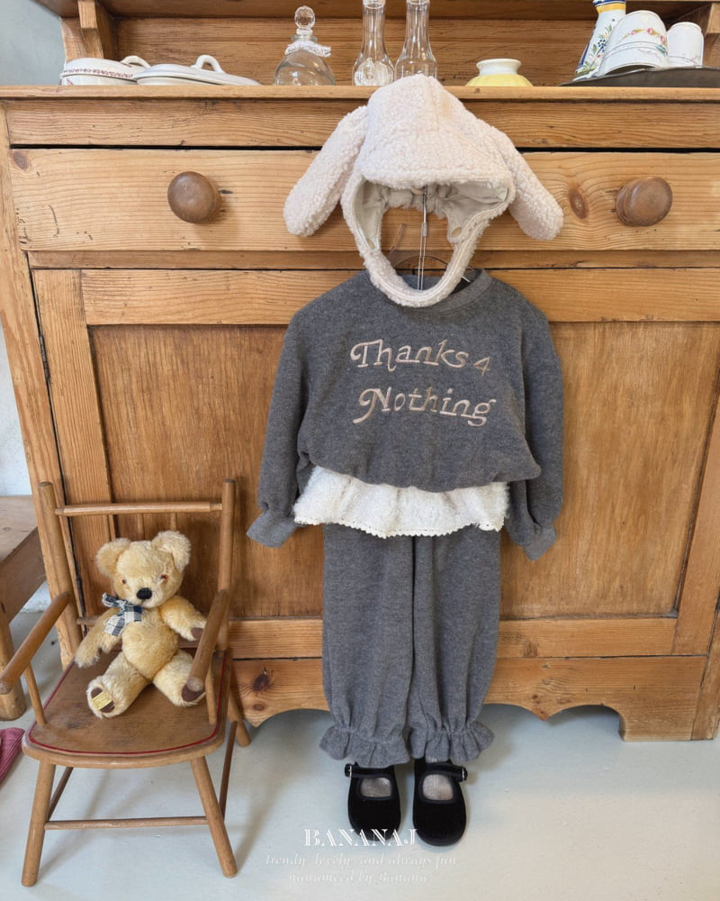 Banana J - Korean Children Fashion - #designkidswear - Thanks For Sweatshirt - 4
