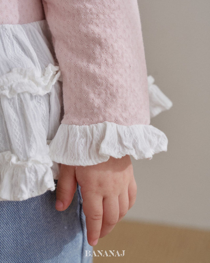 Banana J - Korean Children Fashion - #discoveringself - Ruffle Frill Tee - 4