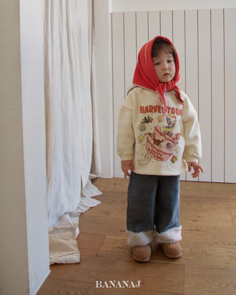 Banana J - Korean Children Fashion - #fashionkids - Happy Toon Long Sleeve Tee - 8