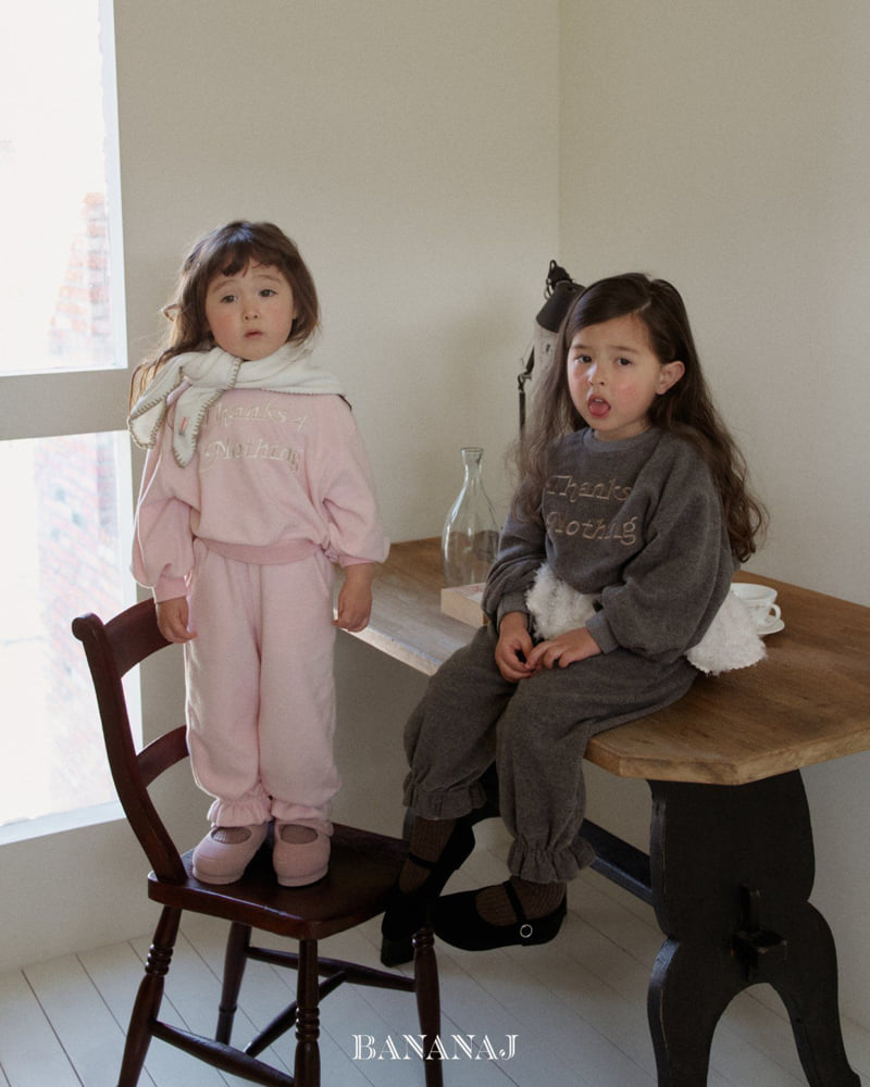 Banana J - Korean Children Fashion - #fashionkids - Thanks For Sweatshirt - 5