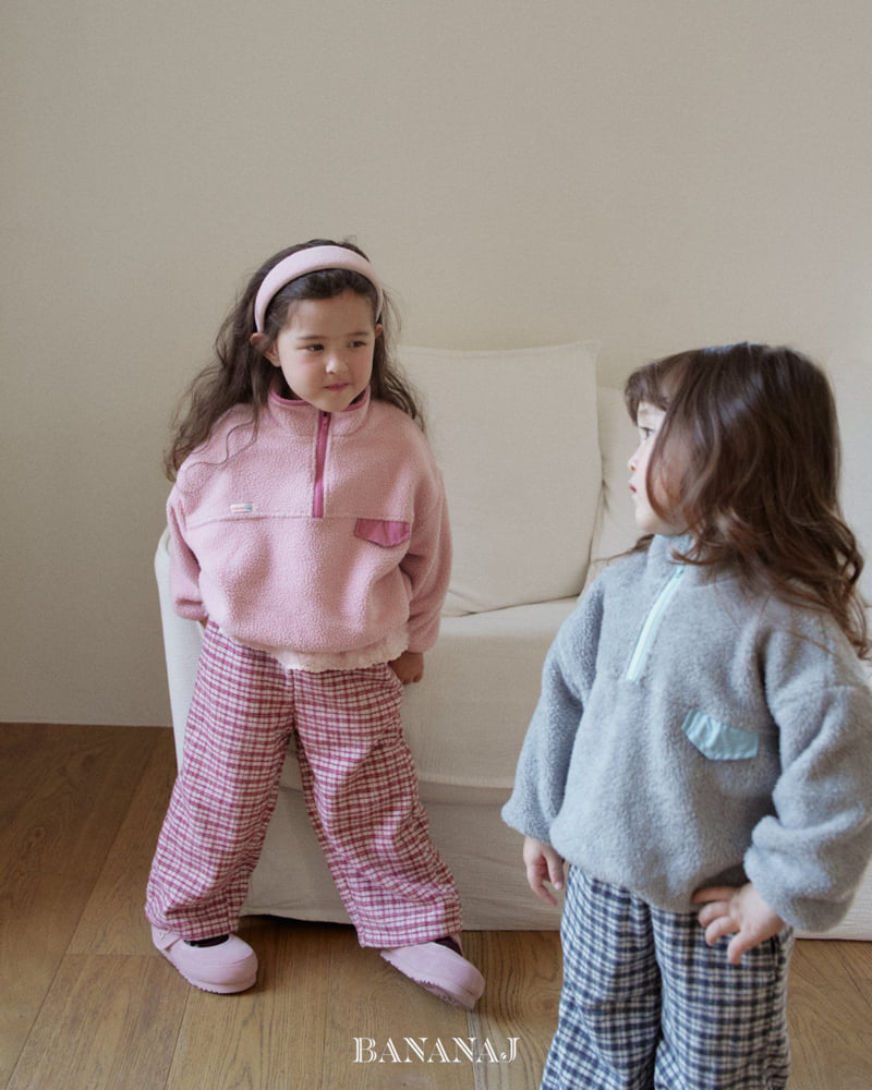 Banana J - Korean Children Fashion - #kidsshorts - Foaming Half-Zip - 12