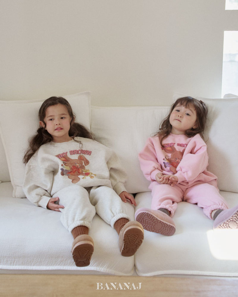 Banana J - Korean Children Fashion - #kidsshorts - Bunny Top Bottom Set - 11