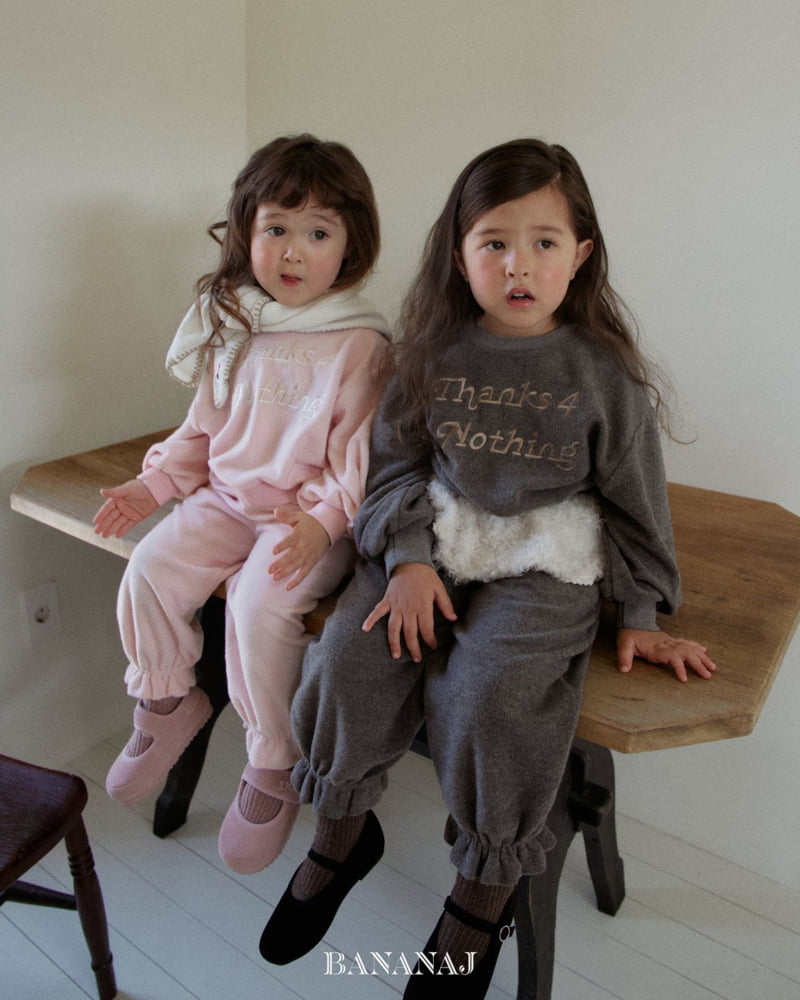 Banana J - Korean Children Fashion - #kidsshorts - Thanks For Sweatshirt - 6