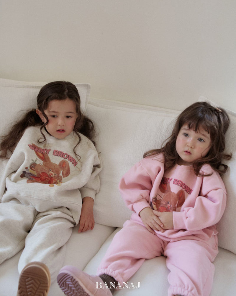 Banana J - Korean Children Fashion - #kidsstore - Bunny Top Bottom Set - 12