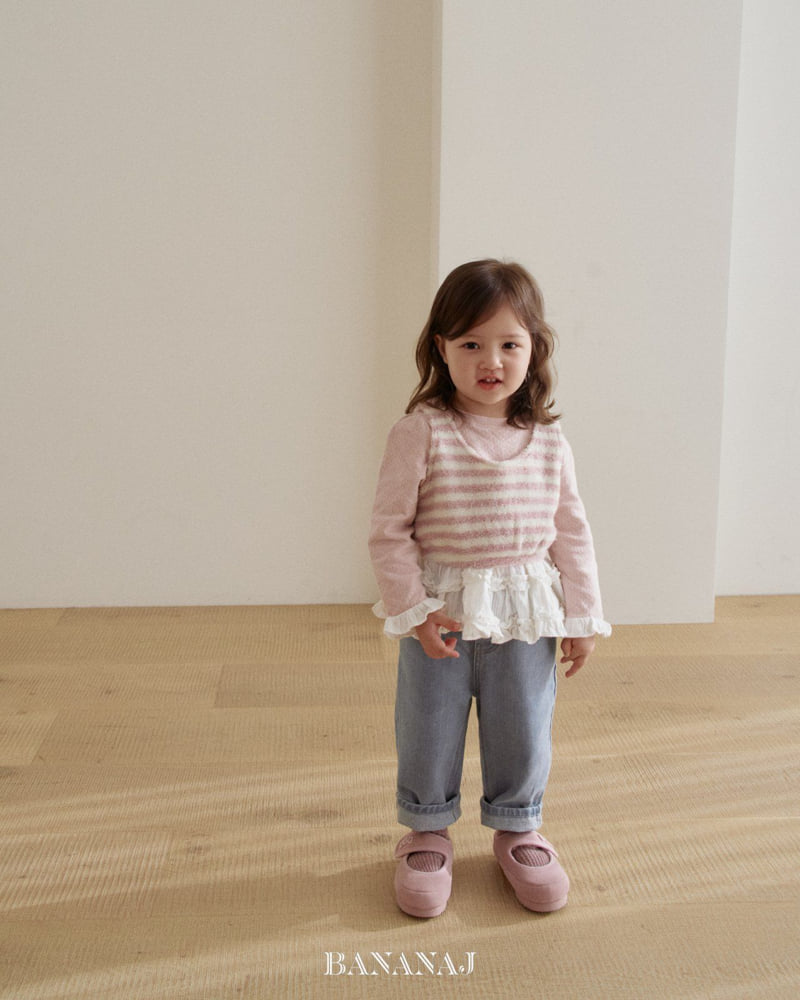 Banana J - Korean Children Fashion - #kidzfashiontrend - Winter Denim Pants - 8