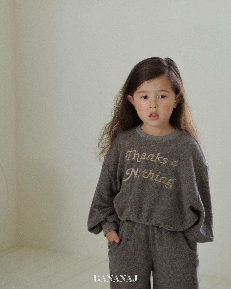 Banana J - Korean Children Fashion - #kidzfashiontrend - Thanks For Sweatshirt - 8