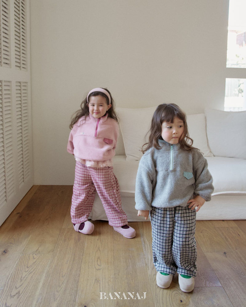 Banana J - Korean Children Fashion - #magicofchildhood - Cozy Check Pants - 9