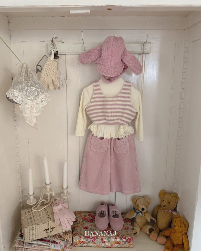 Banana J - Korean Children Fashion - #littlefashionista - Fluffy Stripe Top - 4