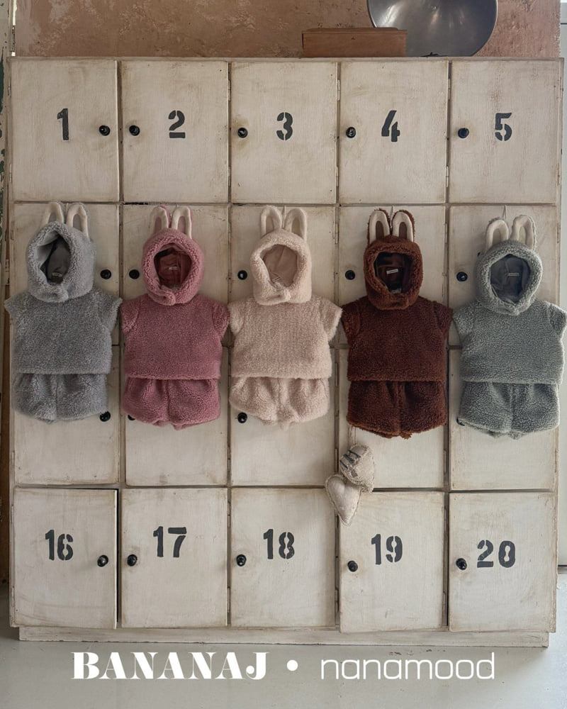 Banana J - Korean Children Fashion - #magicofchildhood - Love Top Bottom Set
