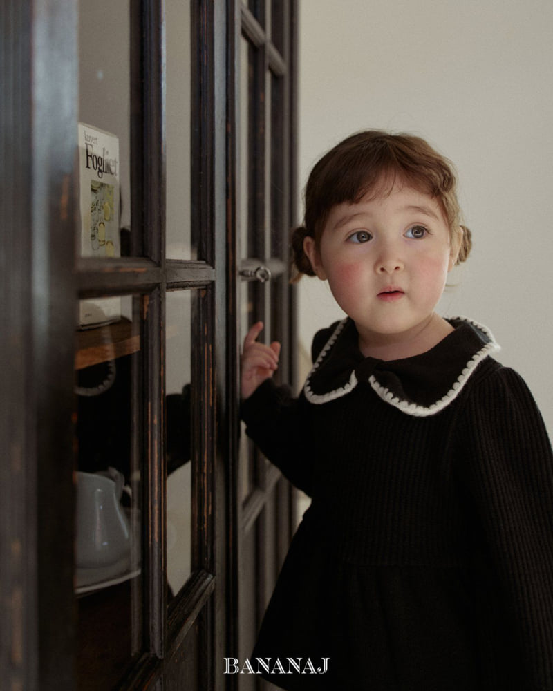Banana J - Korean Children Fashion - #minifashionista - Ribbon Waffle Collar Tee - 12