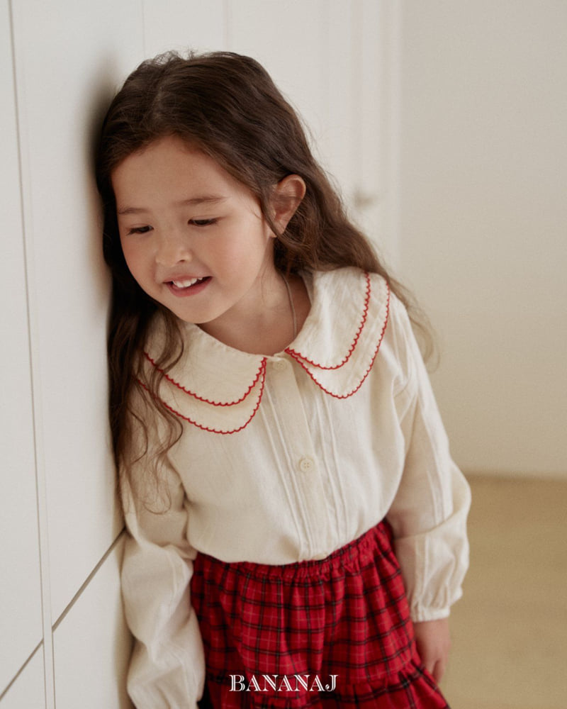Banana J - Korean Children Fashion - #prettylittlegirls - Latte Blouse - 5