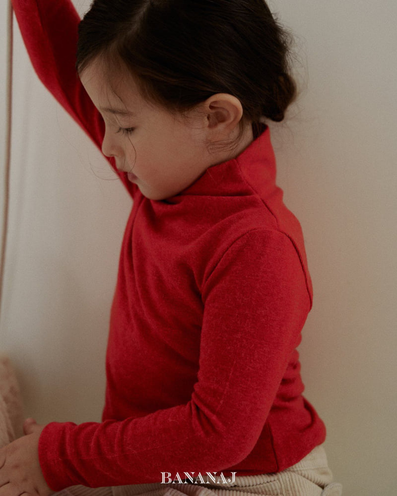 Banana J - Korean Children Fashion - #todddlerfashion - Soft Turtleneck Tee - 5