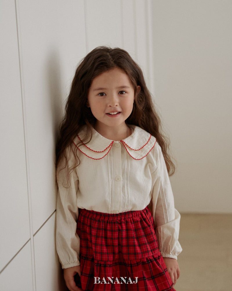Banana J - Korean Children Fashion - #toddlerclothing - Latte Blouse - 7