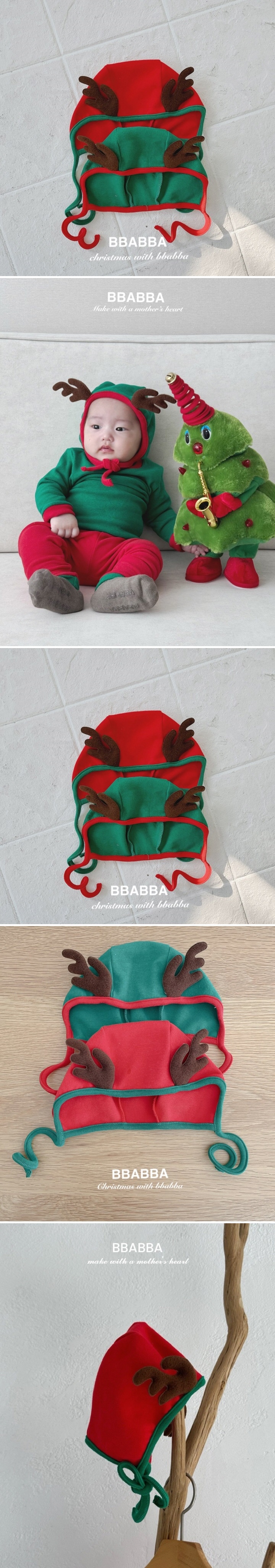 Bbabba - Korean Baby Fashion - #babyboutiqueclothing - Reindeer Antler Bonnet