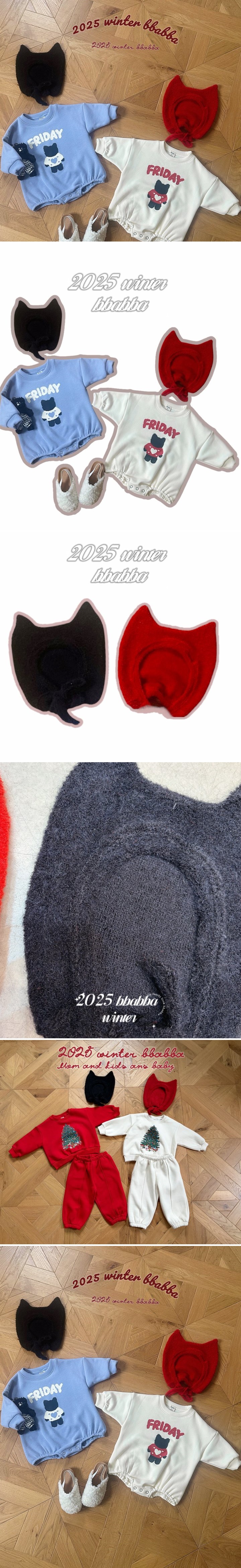 Bbabba - Korean Baby Fashion - #onlinebabyshop - Kitty Knit Bonnet