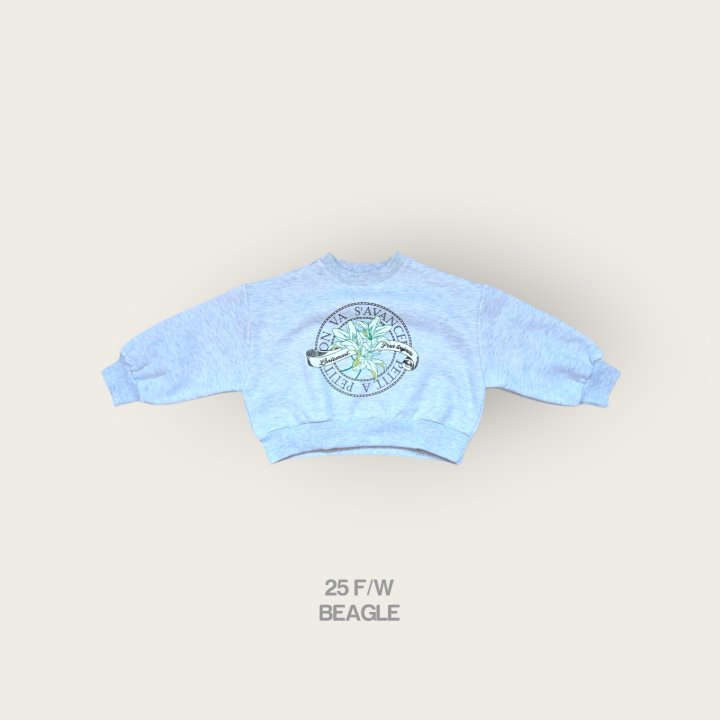 Beagle - Korean Children Fashion - #kidzfashiontrend - Flower Crop Sweatshirt - 4