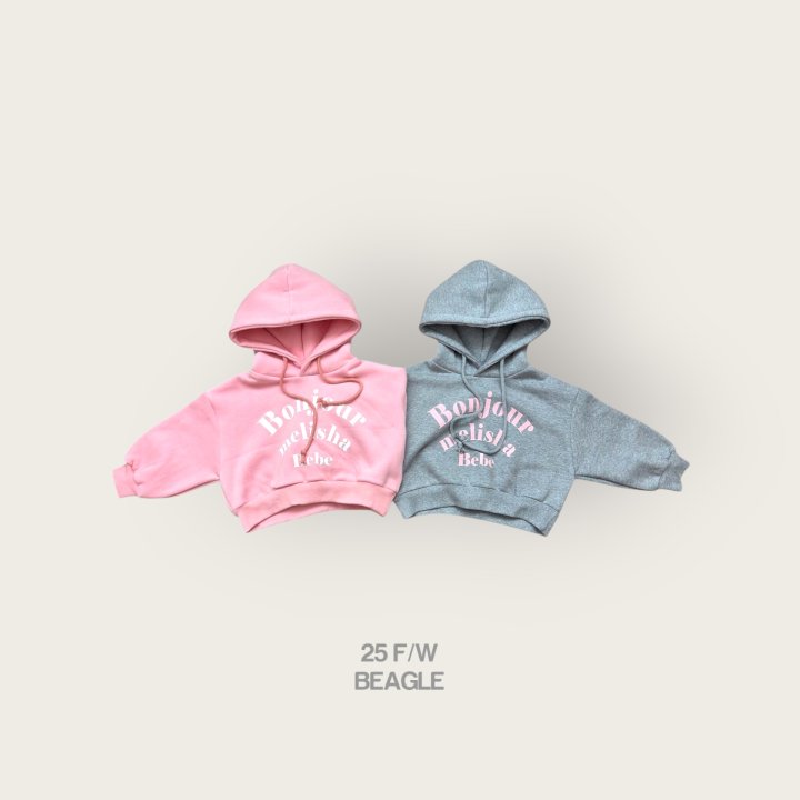 Beagle - Korean Children Fashion - #childofig - Bonjour Crop Hoodie Sweatshirt