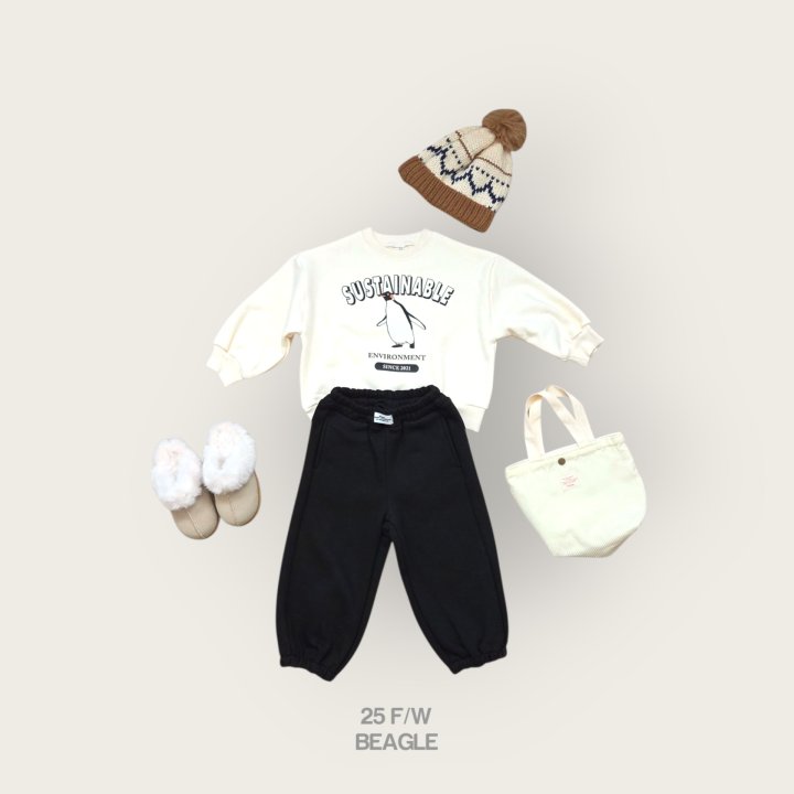 Beagle - Korean Children Fashion - #childrensboutique - Penguin Print Sweatshirt - 12