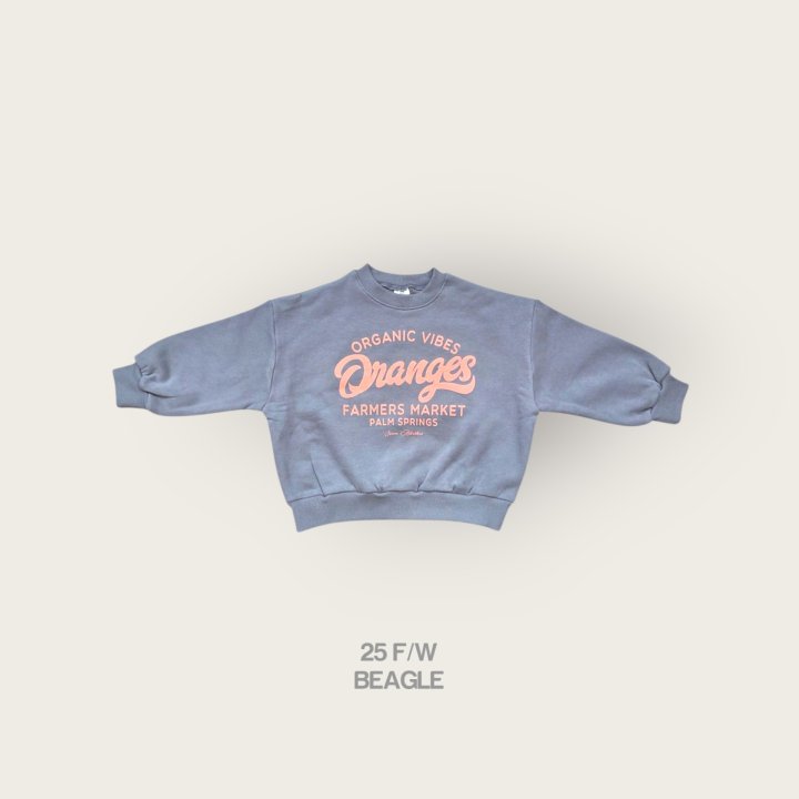 Beagle - Korean Children Fashion - #discoveringself - Orange Print Sweatshirt - 6