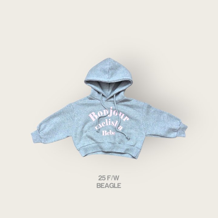 Beagle - Korean Children Fashion - #designkidswear - Bonjour Crop Hoodie Sweatshirt - 4