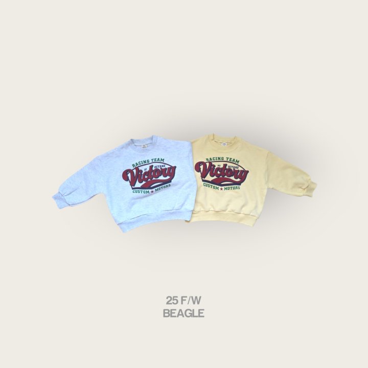Beagle - Korean Children Fashion - #discoveringself - Victory Print Sweatshirt
