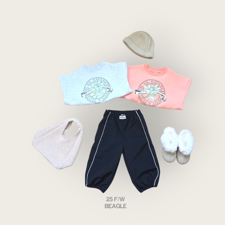 Beagle - Korean Children Fashion - #fashionkids - Crisp Fleece Piped Pants - 11