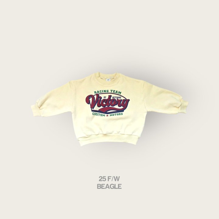 Beagle - Korean Children Fashion - #kidsshorts - Victory Print Sweatshirt - 3