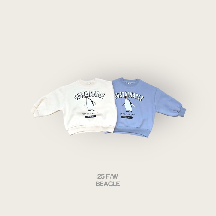 Beagle - Korean Children Fashion - #kidsstore - Penguin Print Sweatshirt