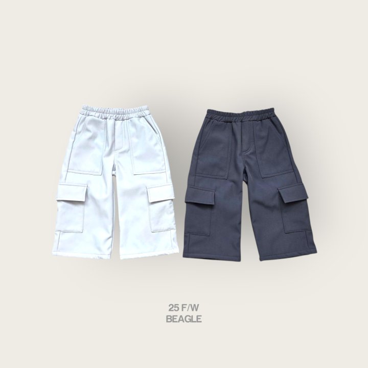 Beagle - Korean Children Fashion - #kidzfashiontrend - Cargo Fleece Pants
