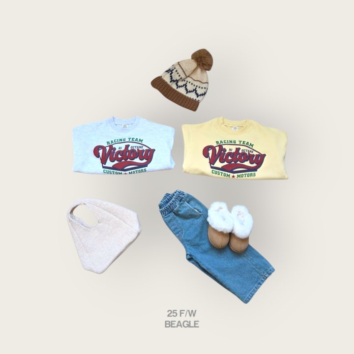 Beagle - Korean Children Fashion - #kidzfashiontrend - Victory Print Sweatshirt - 5