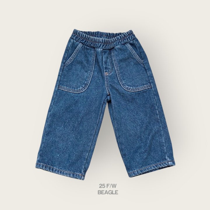 Beagle - Korean Children Fashion - #littlefashionista - London Fleece Denim Pants - 5