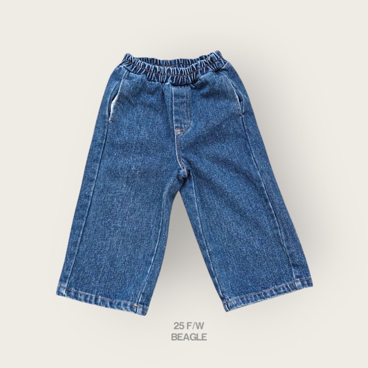 Beagle - Korean Children Fashion - #Kfashion4kids - Wide Denim Pants - 4