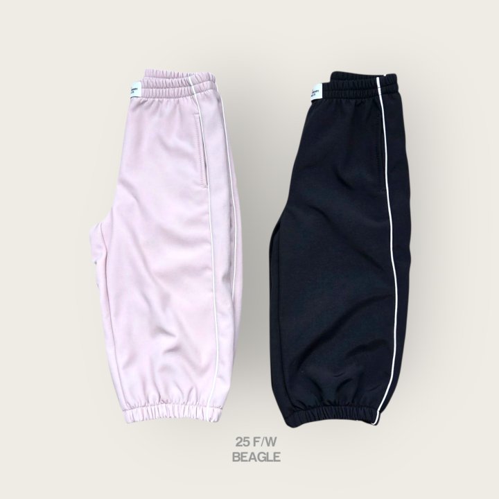 Beagle - Korean Children Fashion - #littlefashionista - Crisp Fleece Piped Pants - 2
