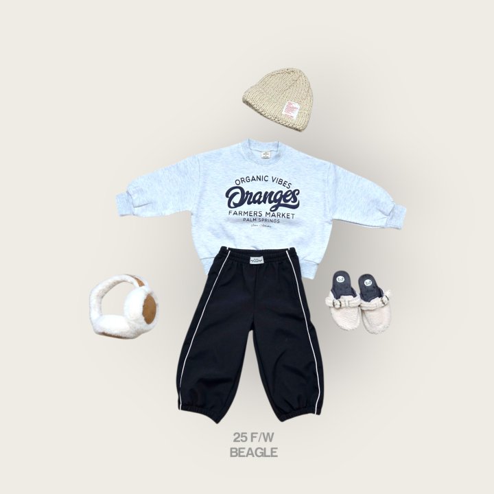 Beagle - Korean Children Fashion - #littlefashionista - Orange Print Sweatshirt - 12