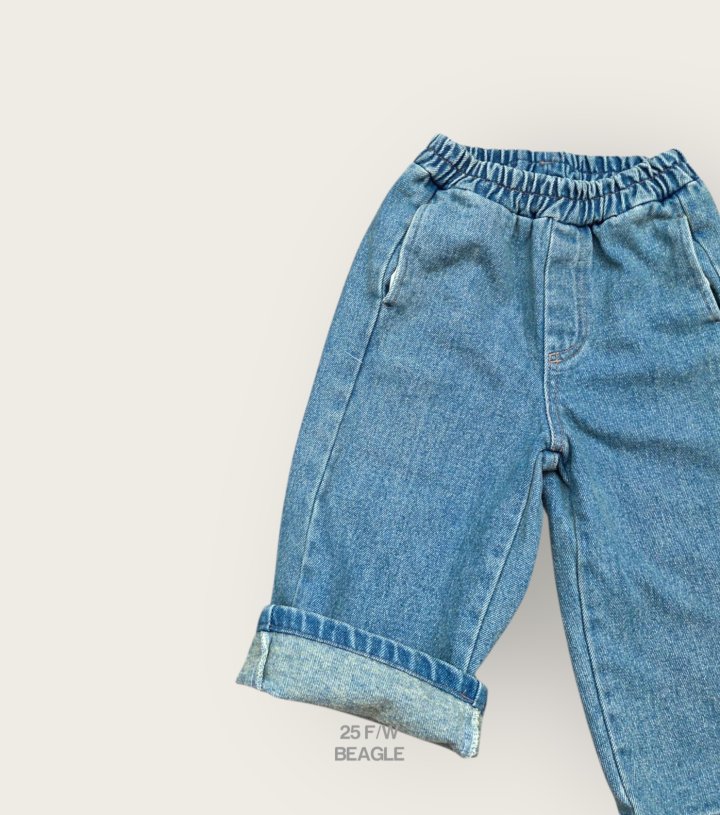 Beagle - Korean Children Fashion - #magicofchildhood - Wide Denim Pants - 5