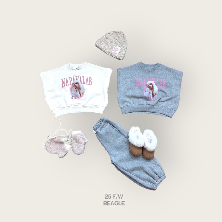Beagle - Korean Children Fashion - #magicofchildhood - Rabbit Crop Sweatshirt - 7
