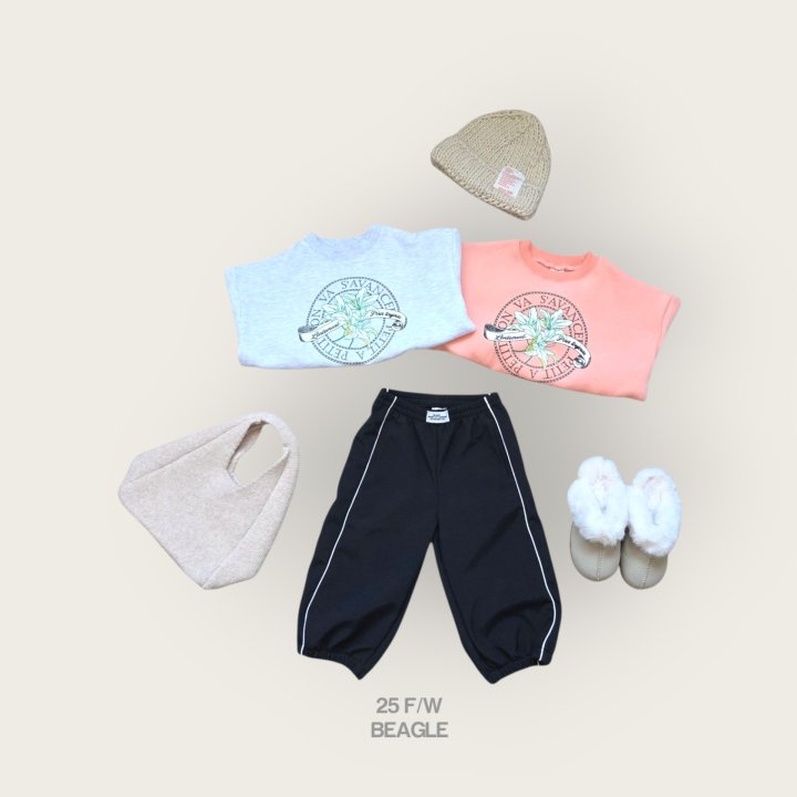 Beagle - Korean Children Fashion - #magicofchildhood - Flower Crop Sweatshirt - 6