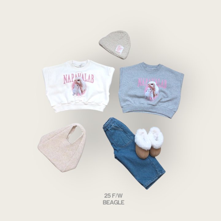 Beagle - Korean Children Fashion - #minifashionista - Rabbit Crop Sweatshirt - 8
